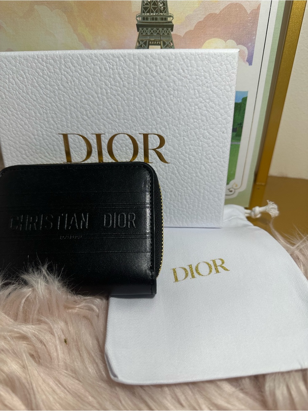 GWP CD  Black Zip compact Card Wallet